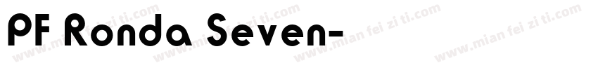 PF Ronda Seven字体转换